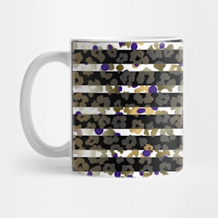 Colourful gradient unique flowers leopard stripes abstract modern 242 Pattern Mug